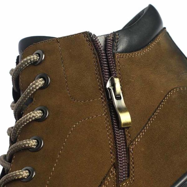 Tan Lace-up Anti Skid Mens Leather Ankle Casual Boots