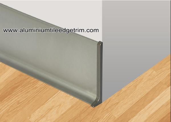 Luxury Matt Champagne Aluminium Shadowline Skirting With 8cm Height
