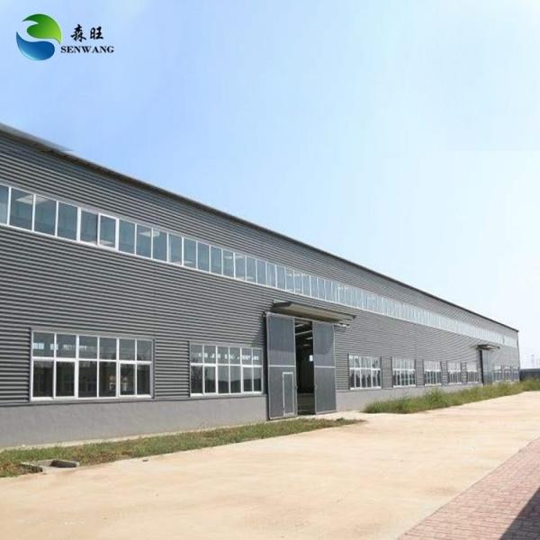 H Steel Prefab Warehouse Workshop Wide Span Portal Frame Structure