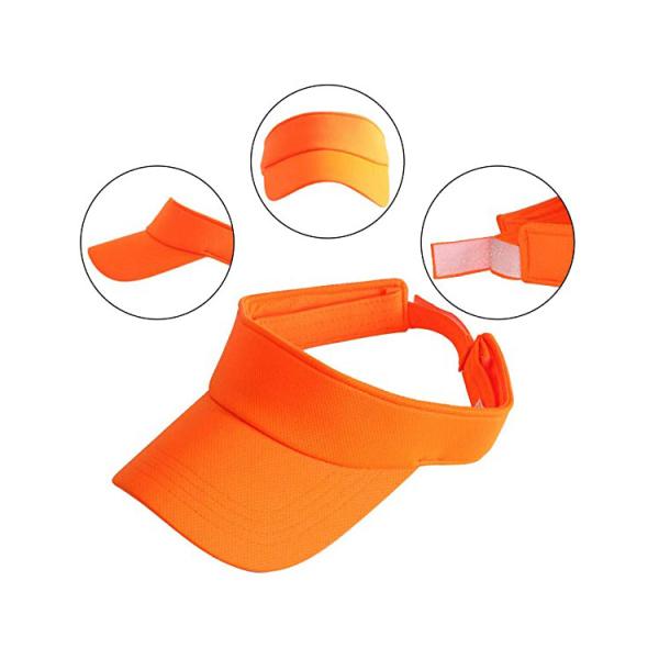 Adults Empty Plastic Ladies Sun Visor Hat Velcro Back Closure