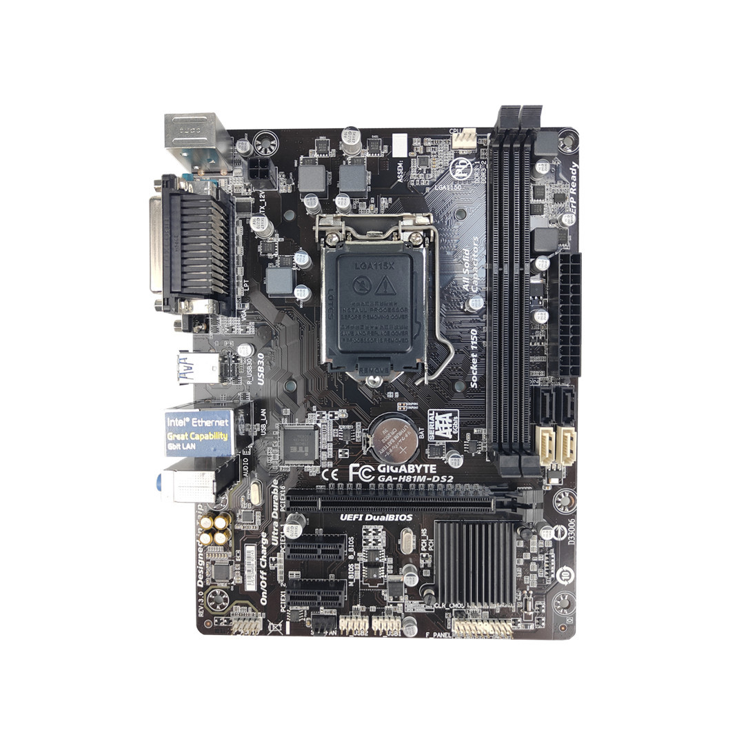 Материнская плата Gigabyte H81M DS2 LGA 1150 Intel для ПК 16 ГБ SATA SATA III SATA II