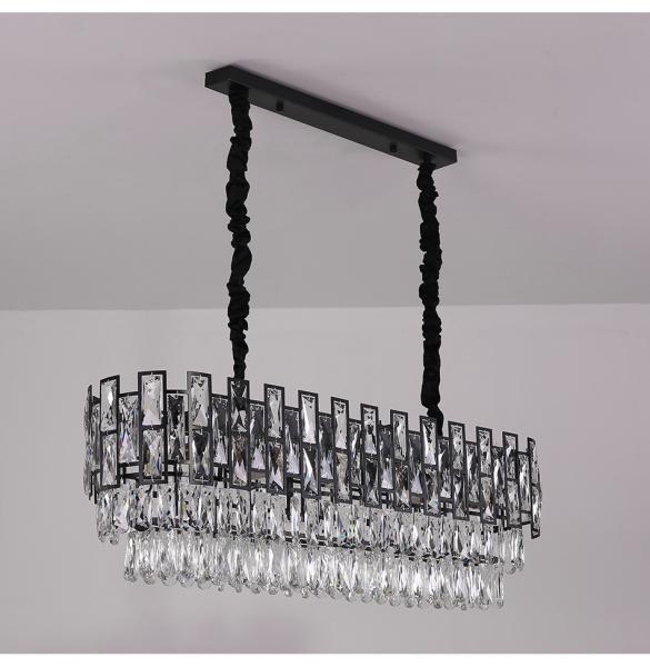 Modern crystal chandelier for Living Room Modern Rectangle Kitchen island indoor Lighting led Chandeliers(WH-CY-170)