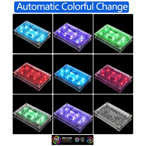 эпицентр деятельности 12V RGB с акриловым случаем и магнитный тупик для регулятора СИД ASUS/MSI 12V 4Pin