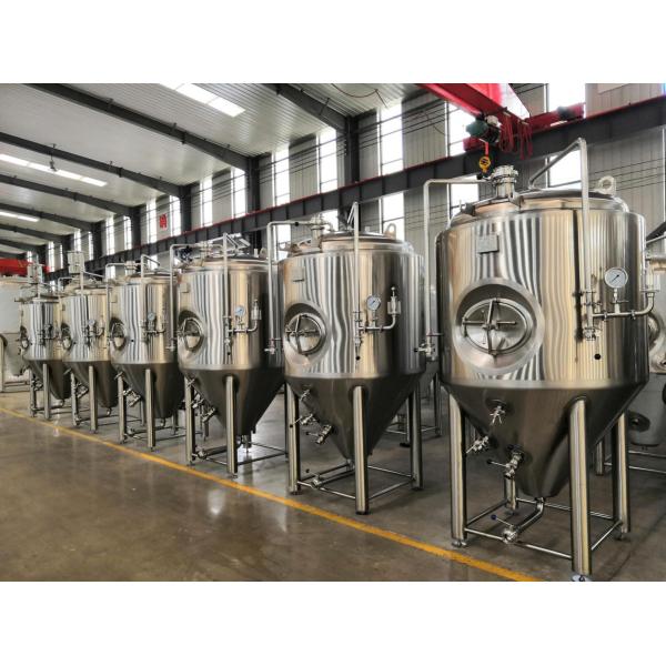 SS304 1500L Commercial Beer Brewing Equipment Pickling Passivation Inner Surface