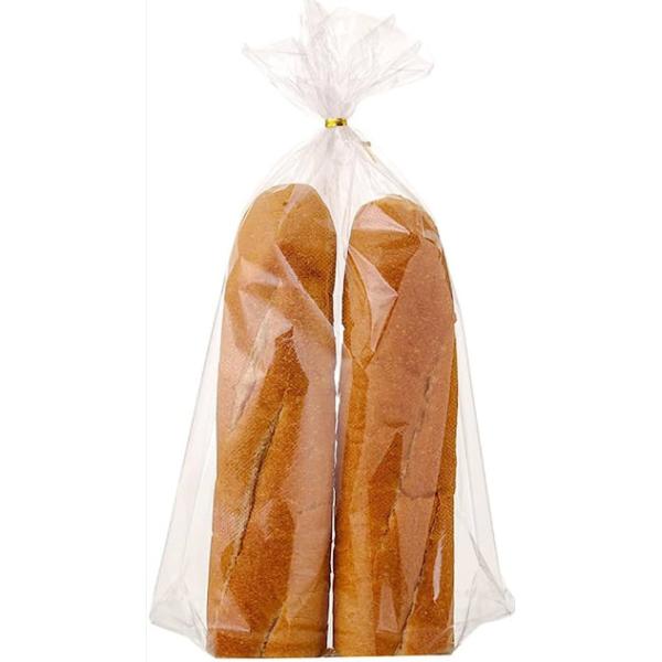 Bakery Long Baguette Recycle Plastic Bread Bags Customized Compostable