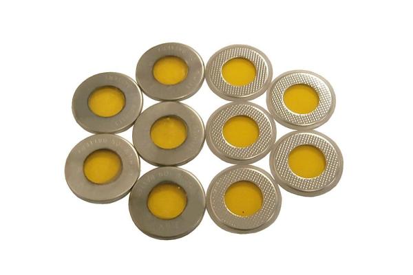 Aluminum CR2016 Coin Cell Cases With Two Sides Kapton Windows