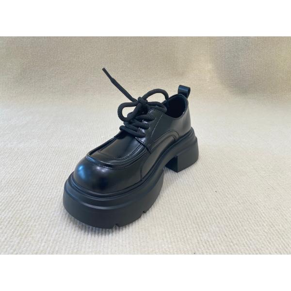 All Black Lace Up Mule Shoes Loafers