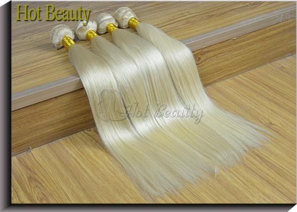 Color 613# 20 inch Grade 6A Virgin Hair 100 Russian Hair Weaving