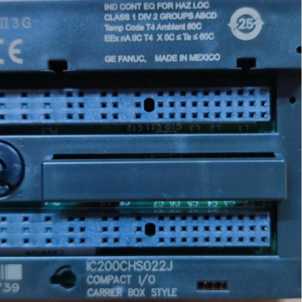 IC200CHS022 GE Compact Box-Style I/O Carrier