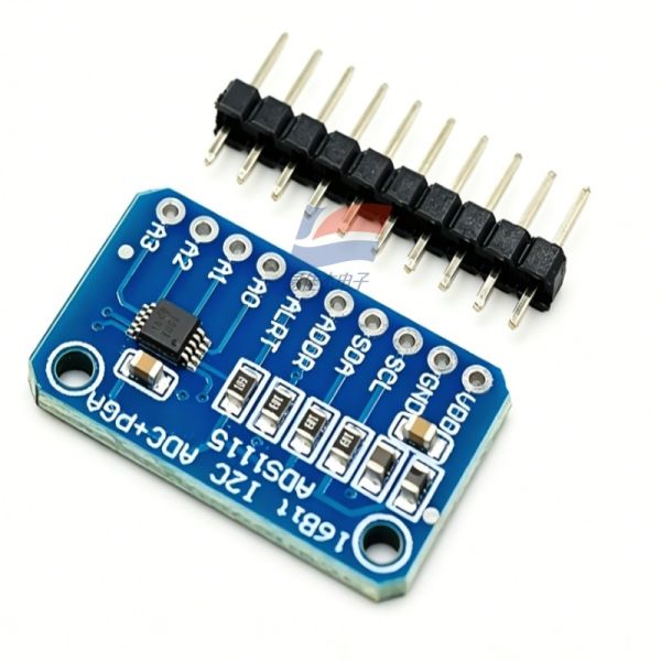 YJJ ADS1115 16-Bit High-Precision Analog-to-Digital Converter ADC Development Board Module 4 Channels