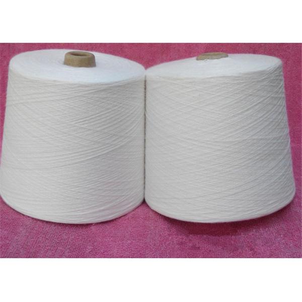 100% Virgin Raw White Polyester Spun Yarn , Polyester Spun Thread