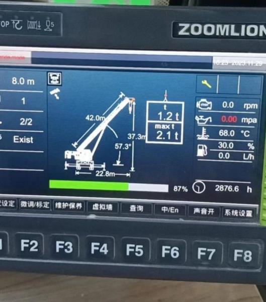 Zoomlion 25 tonnes camion grue avec 4 puits service après-vente et belle vente