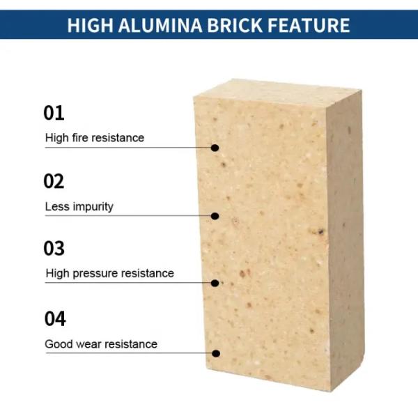 High Alumina Silicate Refractory Fire Bricks 230*114*65mm Fireclay Brick For Electric Arc Furnace