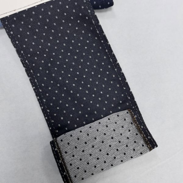 Middle Weight Polka Dot Circle Jacquard Denim Fabric Cotton Polyester for Fashion Jeans
