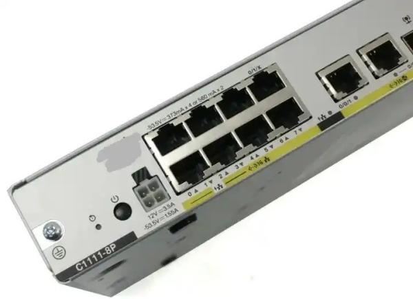 1100 Series 8 Ports Dual GE WAN Ethernet Router C1111-8P Seamless Connectivity with WPA2 Encryption