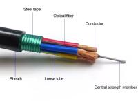 Cable de fibra óptica fotoeléctrica híbrida GDTS blindado con cinta de acero corrugado