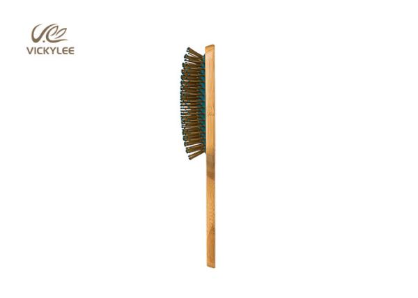 Square Oar Beech Wood 9.75 Inch Wooden Handle Hair Brush