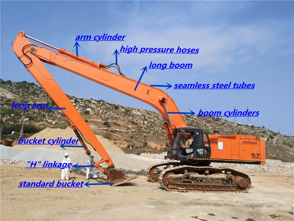 Manufacturer of Hitachi Zx200/Ex200 Excavator Long Reach Boom