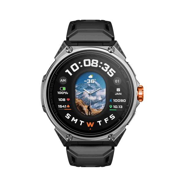 KW348 Fitness Smartwatch With Sleep Tracking, Navigation And AI-Powered Features 5ATM Waterproof Rating And Media Storage