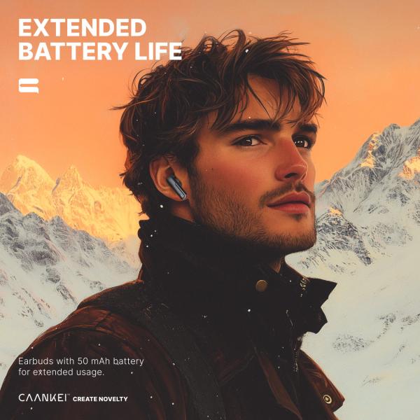 On Ear FF ANC Smart TWS True Wireless Stereo Earphones For IOS Android Devices