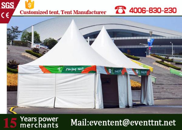 Self - Cleaning Pagoda Party Tent 650gsm PVC Cover With ABS Hard Wall SGS