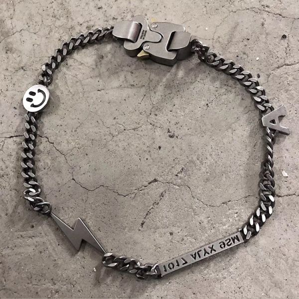 2025 New Hero Original Stainless Steel Titanium Steel Safety Buckle Men and Women Necklace
