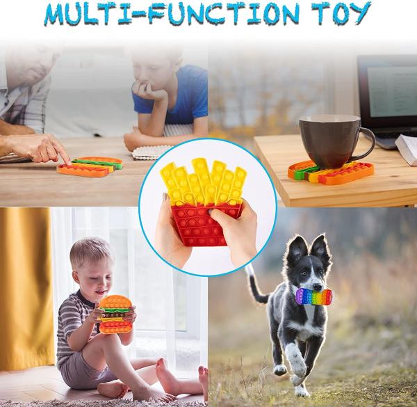 Silicone Material Sensory Fidget Toys Handberg Pisa Chip Can Shape For Baby