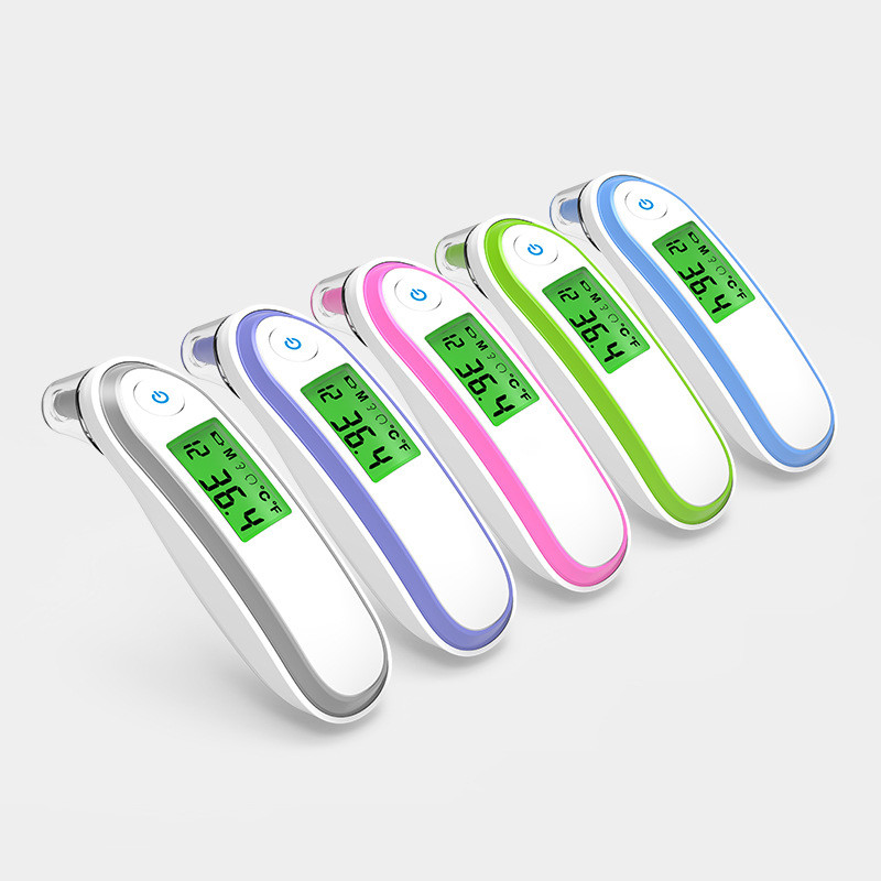 ℃ / °F Switchable Forehead Thermometer LCD Backlit Display With Memory Function