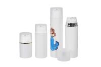 Botella privada de aire de la polimerización en cadena PP que empaqueta para los cosméticos 30ml 50ml 75ml 100ml 120ml 150ml 200ml