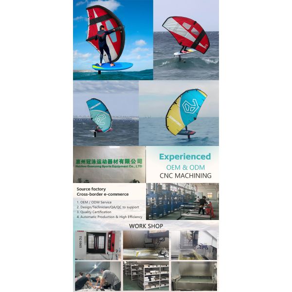 Inflatable 6M Wing Foiling With Air Pump Handle Hard Carbon Fiber Wingsurf Wing