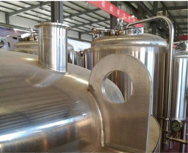 Side Manhole 500l Ss Conical Fermenter , Bright Polished Beer Fermenting Vessel