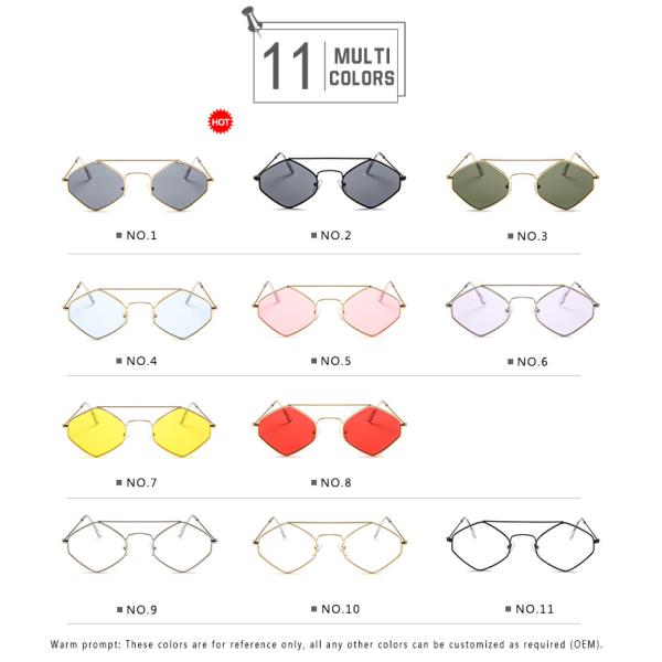 Diamond Women Men Retro Outdoor Metal Frame Sunglasses UV400