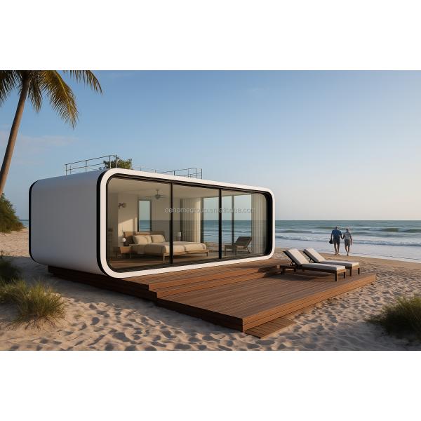 Modern 20FT/40FT Steel Prefab Pod Contemporary Prefabricated House Living Room Bedroom Mobile Container Space Capsule