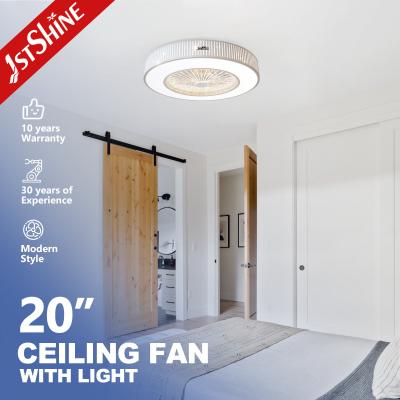 1stshine LED Ceiling Fan with Modern Design ABS Blades and Flush Mount 10-Year Motor