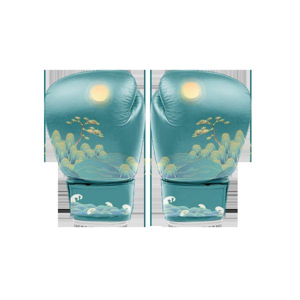 ISO 18oz Exercise Boxing Gloves Printing Logo UFC Fighting Gloves