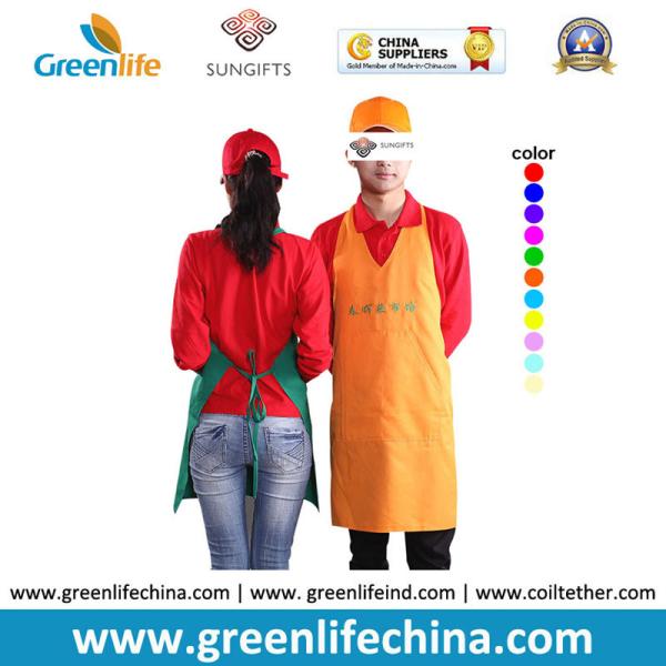 Custom cheap cooking kitchen apron for promtion and advertisment good gift for cooks chefs