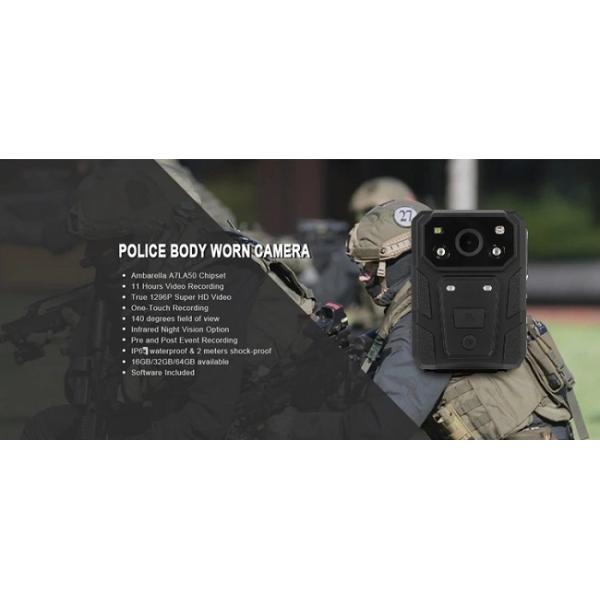 Registrador infravermelho da câmera do corpo de H.264 MPEG4 1296P 3200mAH