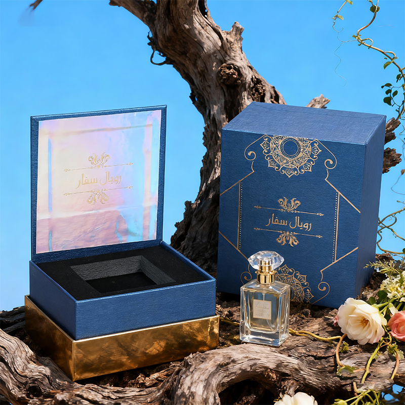Custom Luxury Middle Eastern Perfume Boxes, Rigid Arabic Fragrance Gift Packaging Box