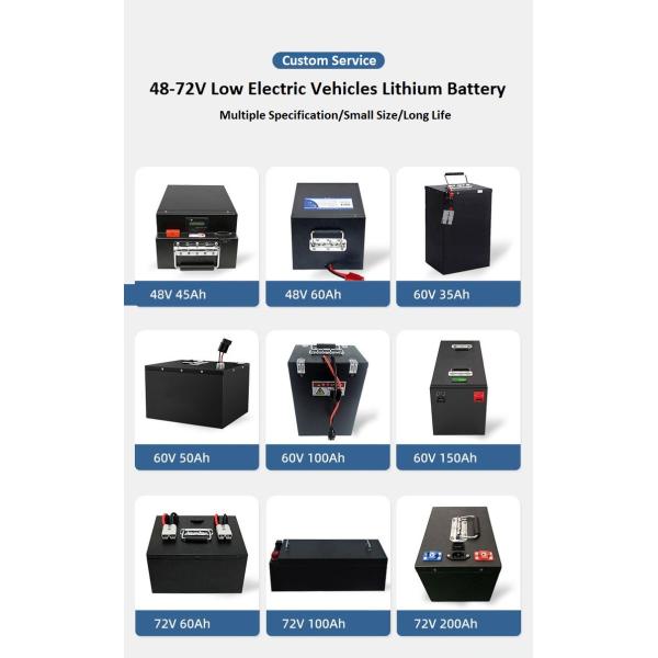 Изготовленный на заказ литий-ионный аккумулятор LiFepo4 блока батарей 72V 20ah 80ah для мотоцикла мотороллера 1000W ~5000W электрического