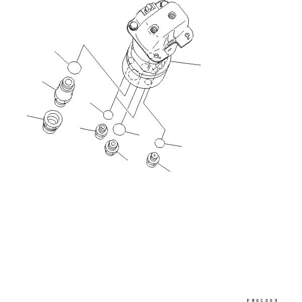 D85 D65 D63 Válvula piloto para 702-16-05060 Joystick conjunto de manija para Komatsu
