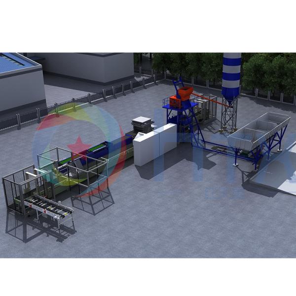 Линия по производству искусственного штабелированного камня дозирующей машины для мокрого литья бетона