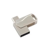 USB 2.0 e disco flash de metal tipo C Impressão ou logotipo a laser para unir e proteger dados