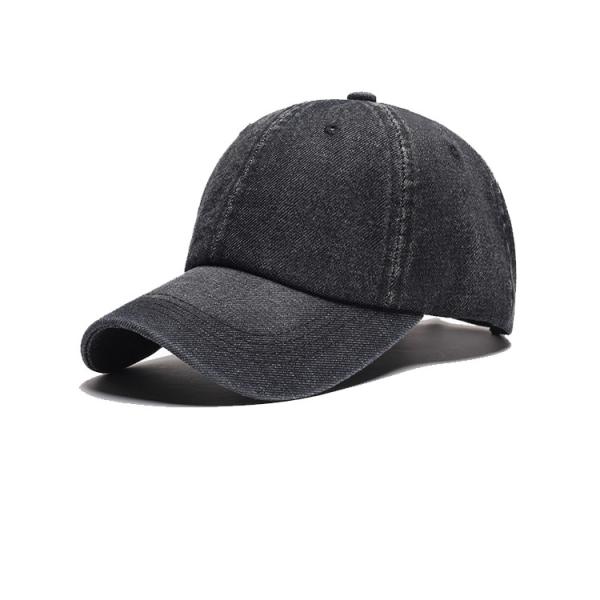 Washed Cotton Twill Baseball Cap , Durable Plain Distressed Baseball Cap