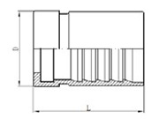 INTERLOCK FERRULE FOR DIN 20023 4SH ,R13 HOSE
