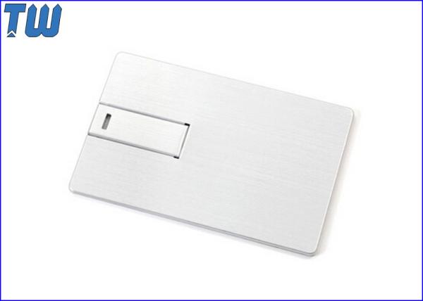 Classic Aluminum Alloy Metal Credit Card 4GB Flash Disk Twister Type