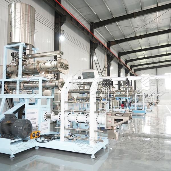 CE certified fully automatic twin screw Fish Feed Extruder Production Machine Fish Feed Pellet Processing Equipment