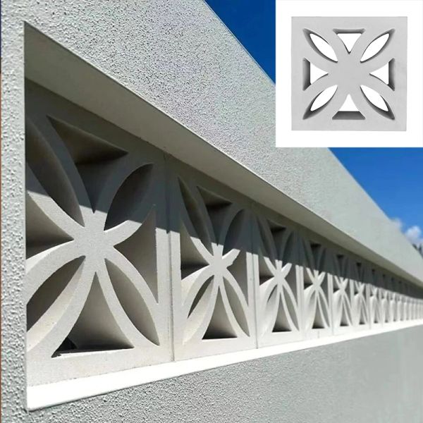 Decorative Screen Block Units Cement Hollow Lattice Bricks for Stylish Iinterior/Enterior Partitions & Accent Walls