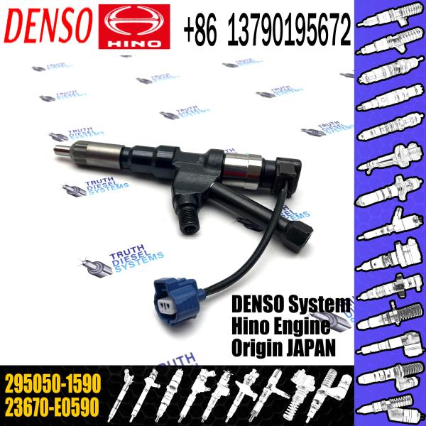 New Diesel Common Rail Fuel Injector 23670-E0590 295050-1590 For HINO P11C Engine