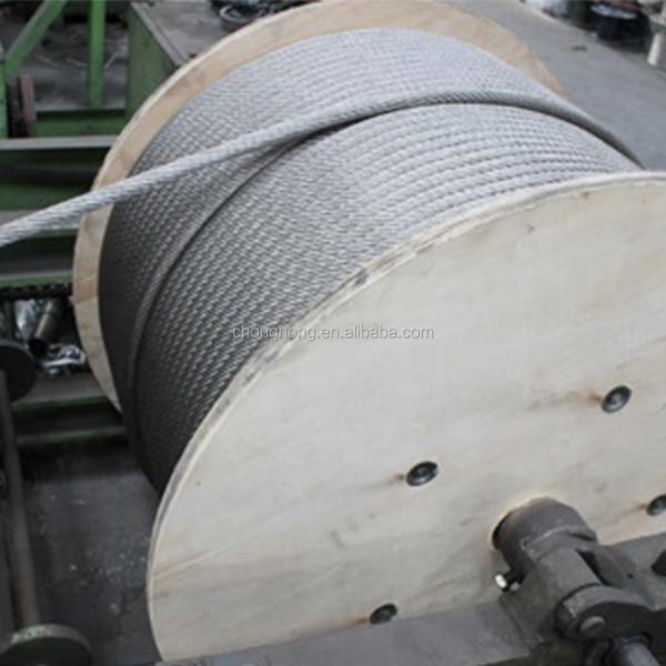 6x12 7FC câble câble câble câble câble acier au carbone haute résistance 6mm câbles en acier galvanisé standard AiSi