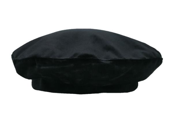 O preto do DIVERTIMENTO mercerizou o chapéu bordado da boina de veludo da boina verde chapéu fêmea respirável